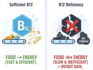 Le manque de vitamine B12 peut-il entraîner une prise de poids ?
