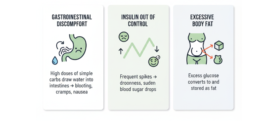 الآثار الجانبية للإفراط في تناول المالتوديكسترين