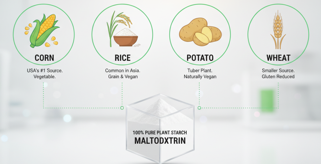مصادر المالتوديكسترين النباتية
