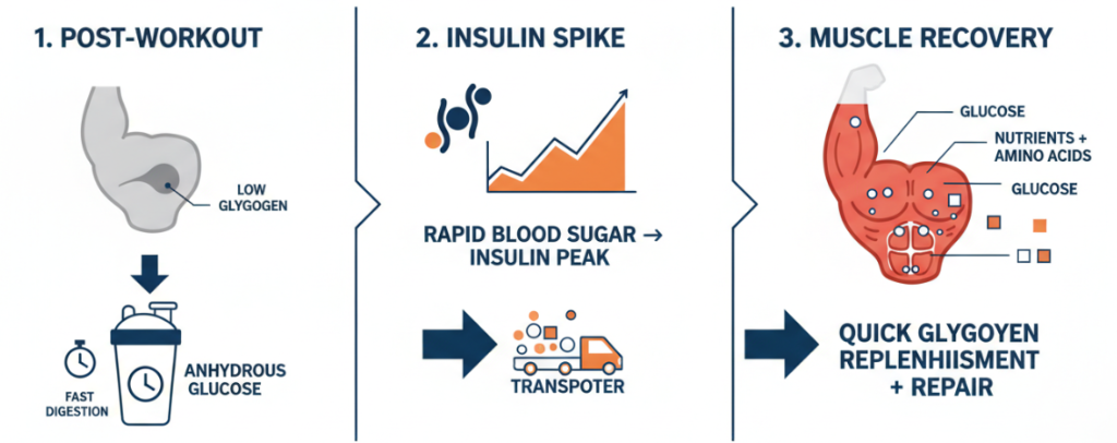Anhydrous glucose is a high-performance supplement.