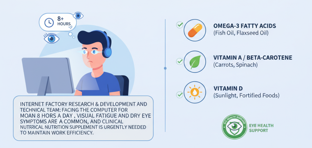 안구 건조증에 가장 좋은 비타민 적용 대상자