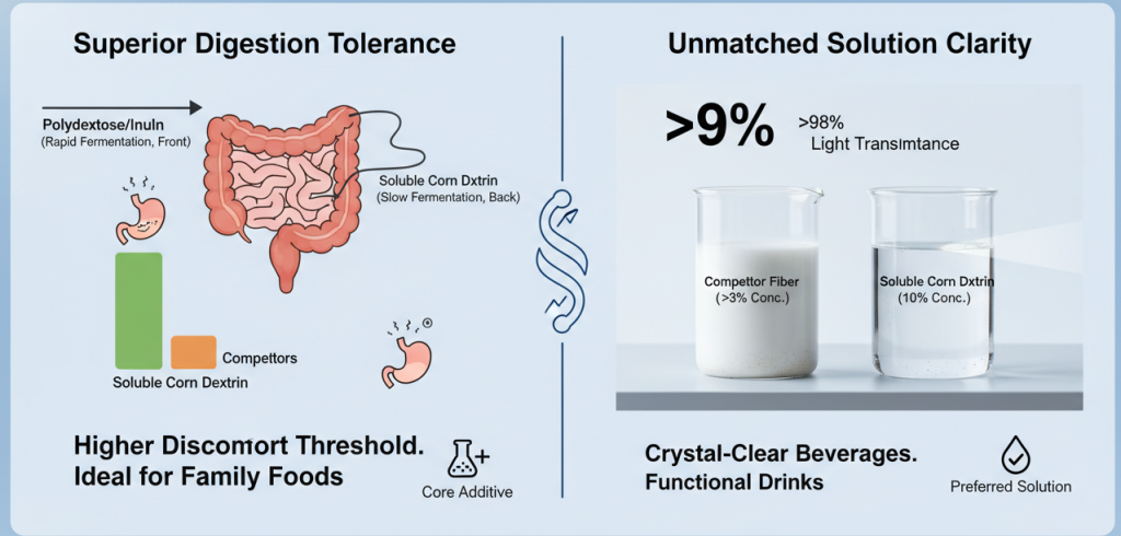 Soluble Corn Dextrin Comparison Point