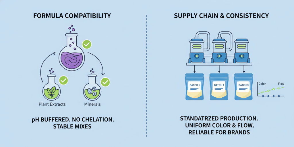 Vitamin-B-Pulver Vergleichspunkt