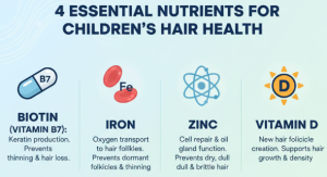 Vitaminas para el cabello de los niños
