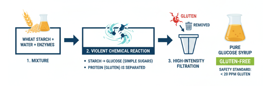 グルコース加工工程