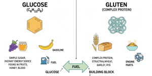 Le glucose est-il identique au gluten ?