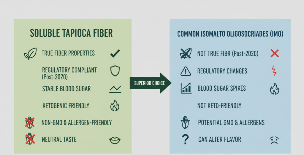 نقطة تباين ألياف التابيوكا القابلة للذوبان