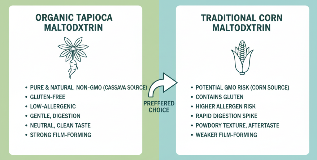 organic tapioca maltodextrin contrast point
