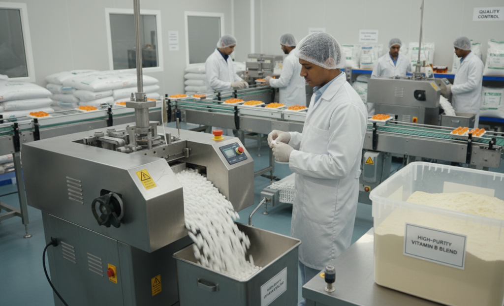 Powder Vitamin B Applicable crowd