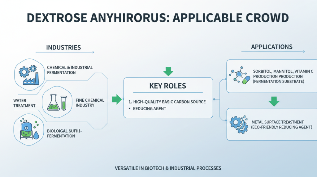 Dextrose Anhydrous Applicable Crowd
To Chemical and Industrial Fermentation Enterprises