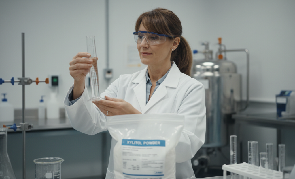 مسحوق إكسيليتول المسحوق السائبة المطبق على الحشود