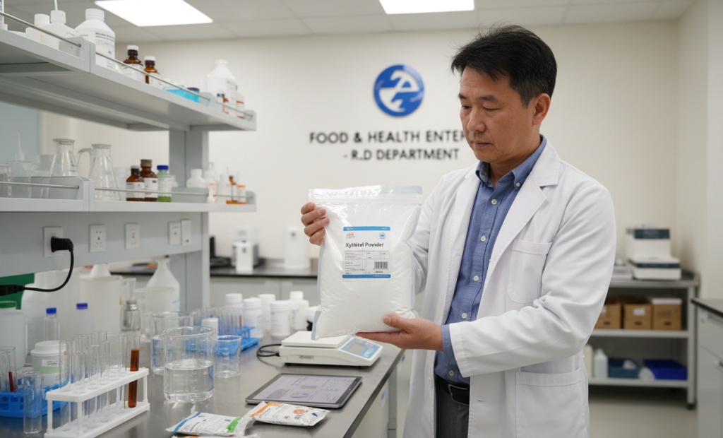 مسحوق إكسيليتول المسحوق السائبة المطبق على الحشود