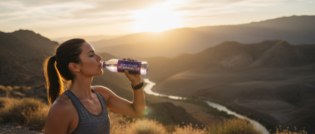 Das zuckerfreie Vitaminwasser hilft bei der Gewichtskontrolle.