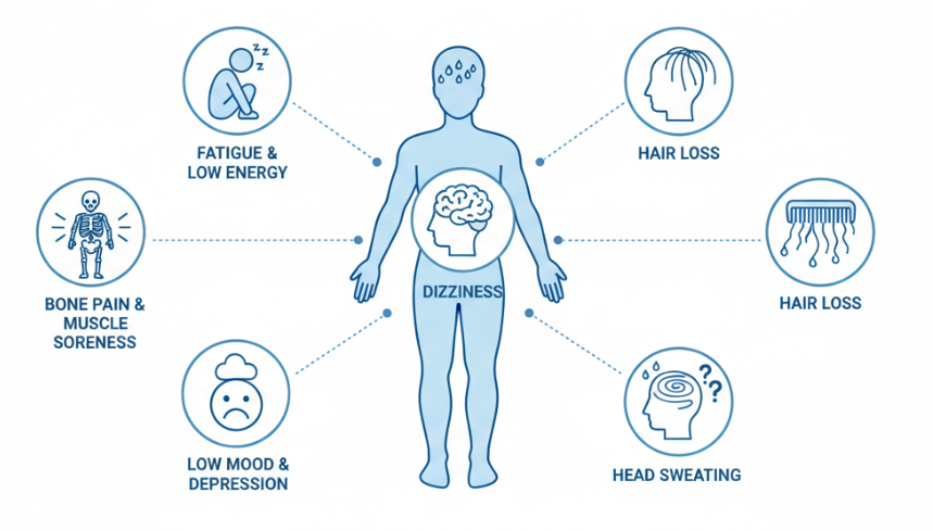 Symptoms of vitamin D deficiency