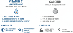 Is Vitamin C The Same Thing As Calcium