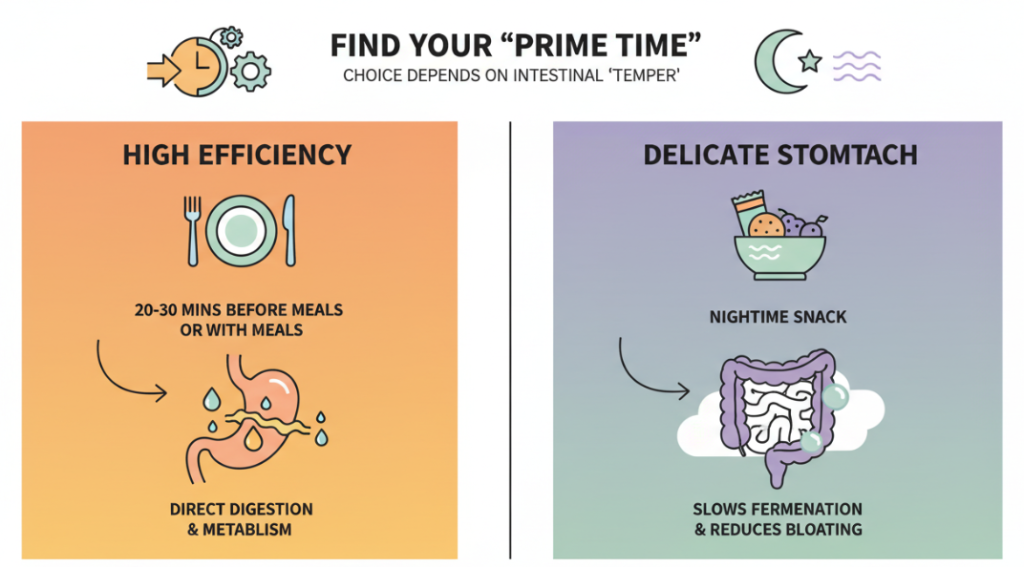 The best time to take prebiotics