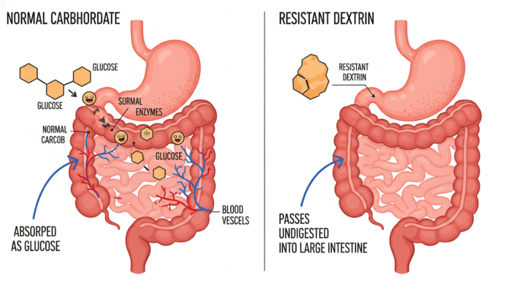 Visualized popular science illustrations of the mechanisms of the human digestive system