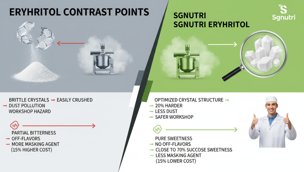 Erythritol contrast point