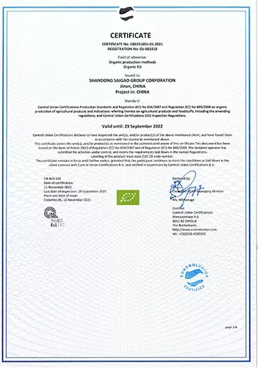 Certificazione biologica